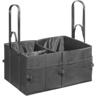 BigBox Sacoche de Rangement XL pour Coffre de Voiture 60 x 40 x 30 cm Noir