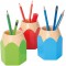 245255010 Pot a  crayons Crayon en forme de crayon en plastique resistant Env. 8, 5 x 7, 5 x 10, 5 cm, bleu clair