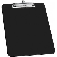 0576601 Porte-bloc A4 en plastique avec porte-stylo Noir