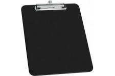 0576601 Porte-bloc A4 en plastique avec porte-stylo Noir