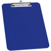 0576603 Porte-bloc A4 en plastique avec porte-stylo Bleu