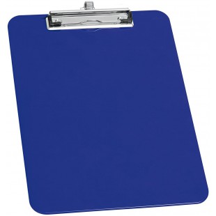 0576603 Porte-bloc A4 en plastique avec porte-stylo Bleu