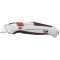 78825,Cutter Safety alu argent/noir avec 1 lame de rechange acier Argent/Noir/Rouge