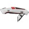 78825,Cutter Safety alu argent/noir avec 1 lame de rechange acier Argent/Noir/Rouge