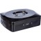 146321Z,Coffret a  monnaie, taille 4 noir/blanc avec serrure a  combinaison 25x19x9 cm