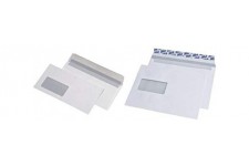 Mail Media 25711/0 Enveloppes C5 Enveloppes a  patte autocollante avec fenetre Blanc