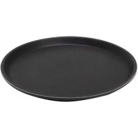  "Gastro" tray, plateau de service noir, plateau en GRP avec surface antiderapante, Ø 27.5 x hauteur 2 cm, noir