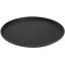  tray "Gastro", plateau de service noir, plateau en GRP avec surface antiderapante, Ø 35,5 x hauteur 2 cm, noir