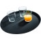  tray "Gastro", plateau de service noir, plateau en GRP avec surface antiderapante, Ø 35,5 x hauteur 2 cm, noir