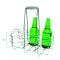 Porte-Bouteilles, Cage a  Bouteilles, conteneur a  Bouteilles pour 6 Bouteilles, Anneau Ø 9,5 cm, 21,5 x 32 cm, Hauteur 33 cm, e