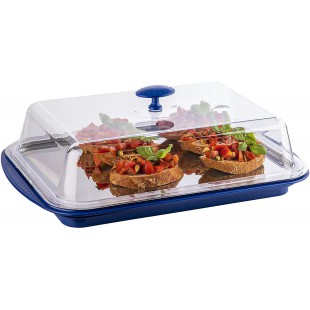 Thermo-Set 5-piece - Ensemble de plateaux de haute qualite compose d'un plateau robuste, d'un plateau en acier inoxydable, de de