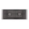 chauffe-plats, chauffe-assiettes, chauffe-plats en acier inoxydable, 2 flammes, poli mat, 13,5 x 34,5 cm, hauteur 6,5 cm