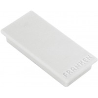 Set de 10 aimants de fixation,force adhesive:1.000 g,50 x 23 mm Gris