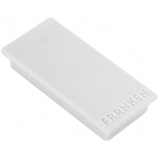 Set de 10 aimants de fixation,force adhesive:1.000 g,50 x 23 mm Gris