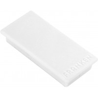 HM2350 09 Aimants,10 pieces, 23 x 50 mm, blanc