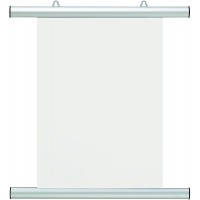 Barre d'affichage aluminium argent 425 mm Haute et Basse