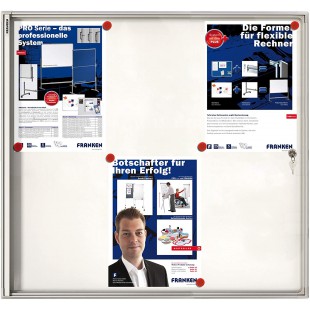 - FRANKEN vitrine platte X-tra!line, 6 x DIN A4, interieur