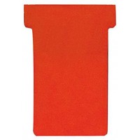 TK201 Lot de 100 cartes T Rouge Taille 2 59 mm