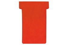 TK201 Lot de 100 cartes T Rouge Taille 2 59 mm