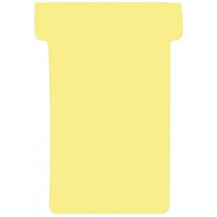 TK204 Lot de 100 fiches en T Jaune Taille 2 59 mm