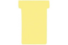 TK204 Lot de 100 fiches en T Jaune Taille 2 59 mm