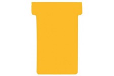 TK205 Lot de 100 fiches cartonnees en T Orange Taille 2 59 mm