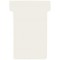 TK209 Lot de 100 fiches cartonnees en T Creme Taille 2 59 mm