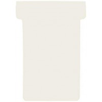 TK209 Lot de 100 fiches cartonnees en T Creme Taille 2 59 mm
