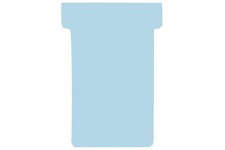 TK218 Lot de 100 cartes T Bleu pastel Taille 2 59 mm