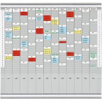  PV-SET4-Peinture au bureau avec planning a  fiches T Titres en allemand 81,9 78 x 12 cm - 2 "35 pieces