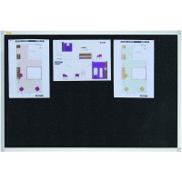Tableau textile X-tra. Line®, 90 x 60 cm, noir