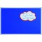 Tableau textile X-tra. Line®, 60 x 45 cm, bleu