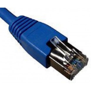 Telegartner patch cable CAT 7 °F-STP LSZH 0.5 m Blue