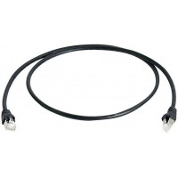 Telegartner Cable de raccordement reseau Informatique RJ45 L00006A0053 Cat 6a S/FTP Noir Ignifuge 15.00 m
