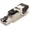 Telegartner MFP8 T568 A Cat.6A connecteur de Fils RJ-45 Noir, Argent - Connecteurs de Fils (RJ-45, Noir, Argent, -40-85 °C)