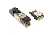 Telegartner J00026A2001 connecteur de fils RJ-45 Noir, Argent - Connecteurs de fils (RJ-45, Noir, Argent)