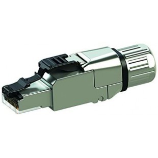 Telegartner J00026A5001 connecteur de fils RJ-45 Argent - Connecteurs de fils (RJ-45, Argent, Cat6a, T568B)