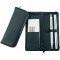 2603 etui en Cuir veritable pour 3 stylos Noir 15 x 6,5 x 2 cm