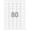 TopStick - Pochette de 8000 etiquettes autocollantes multi-usages (35,6 x 16,9 mm) Personnalisables et imprimables, Impression l