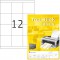 TopStick - Pochette de 1200 etiquettes autocollantes multi-usages (70 x 67,7 mm) Personnalisables et imprimables, Impression las
