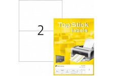 TopStick - Pochette de 200 etiquettes autocollantes multi-usages (210 x 148 mm) Personnalisables et imprimables, Impression lase