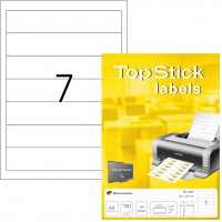 TopStick - Pochette de 700 Etiquettes autocollantes pour Classeur a  Levier (192 x 38 mm) Personnalisables et Imprimables, Impre