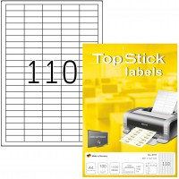 TopStick - Pochette de 11000 etiquettes autocollantes multi-usages (38,1 x 12,7 mm) Personnalisables et imprimables, Impression 