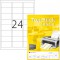 TopStick - Pochette de 2400 etiquettes d'adressage autocollantes (64 x 34 mm) Personnalisables et imprimables, Impression laser 