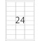 TopStick - Pochette de 2400 etiquettes d'adressage autocollantes (64 x 34 mm) Personnalisables et imprimables, Impression laser 