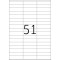 TopStick - Pochette de 5100 etiquettes autocollantes multi-usages (70 x 16,9 mm) Personnalisables et imprimables, Impression las