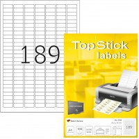 TopStick - Pochette de 1890 etiquettes autocollantes multi-usages (25,4 x 10 mm) Personnalisables et imprimables, Impression las