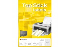 TopStick - Pochette de 16000 etiquettes autocollantes multi-usages (22 x 12 mm) Personnalisables et imprimables, Impression lase