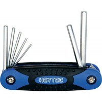 50813406280 Cles males coudees, Argent/Noir/Bleu, Set de 7 pieces