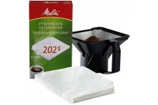 Melitta Papier filtre 202 S pyramide - Blanc (lot de 100)